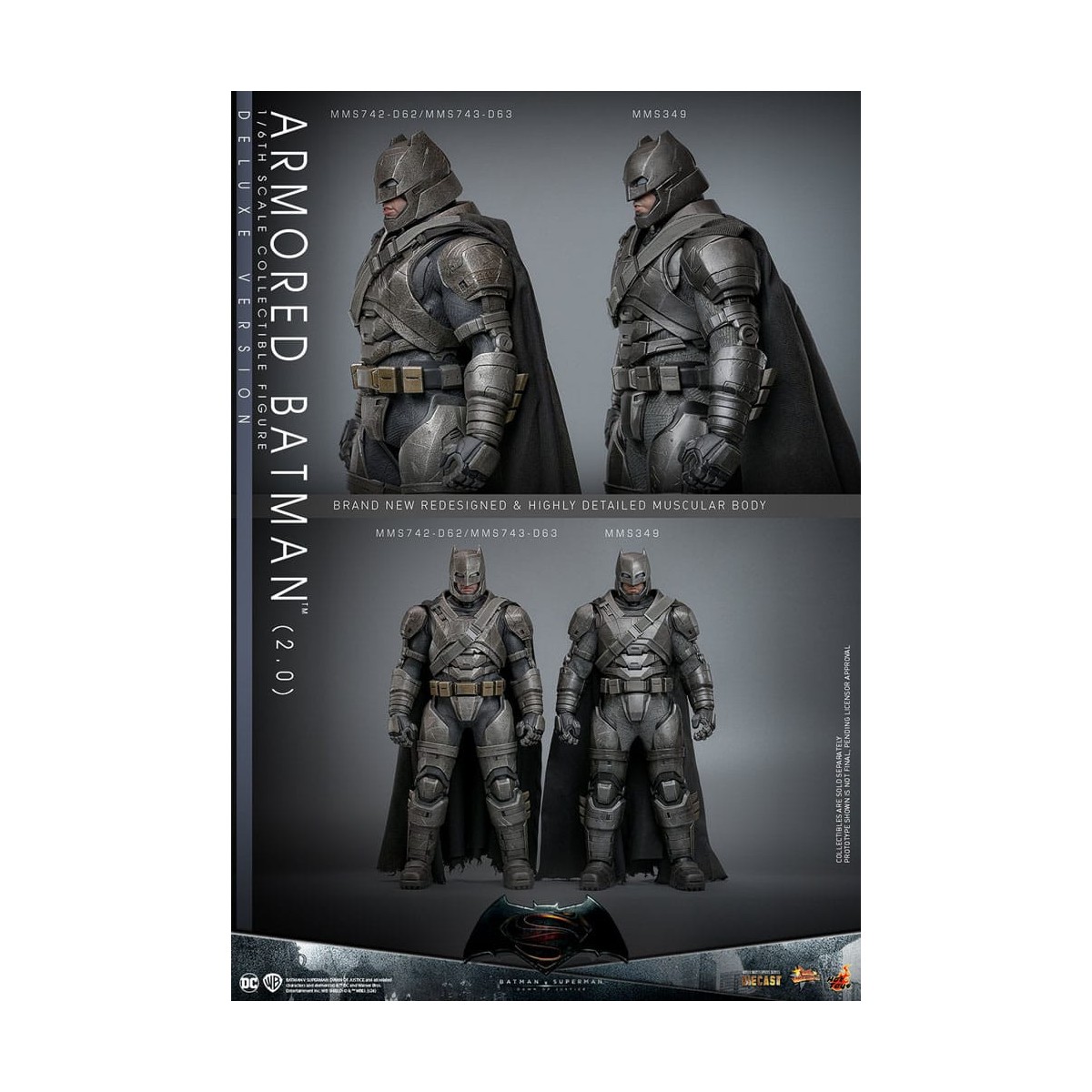 Hot Toys - DC Comics - Armored Batman 2.0 DX - Batman v Superman - MMS 1/6