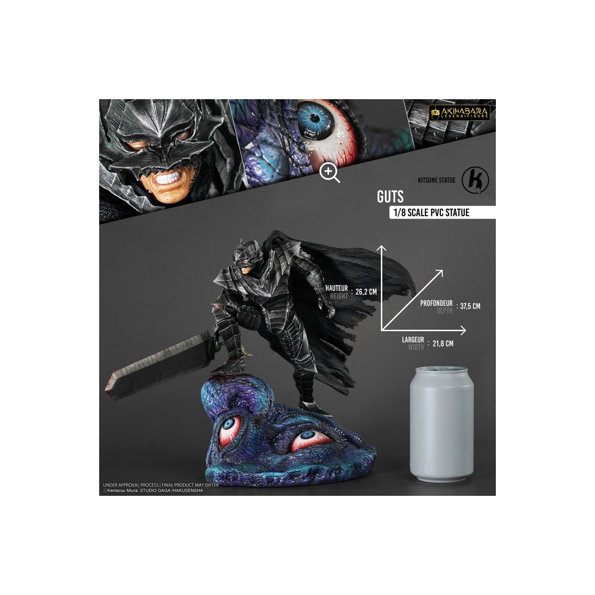 Kitsune - Berserk - Statua in pvc GUTS BERSERKER 1/8