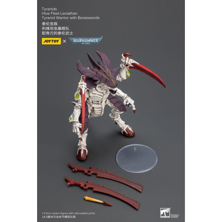 JoyToy Tiranidi - Guerriero Leviatano della Flotta Alveare con Spade d'Ossa 1/18 - Warhammer 40K