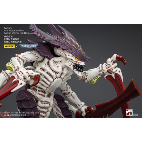 JoyToy Tiranidi - Guerriero Leviatano della Flotta Alveare con Spade d'Ossa 1/18 - Warhammer 40K