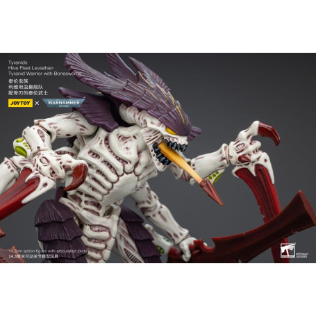 JoyToy Tiranidi - Guerriero Leviatano della Flotta Alveare con Spade d'Ossa 1/18 - Warhammer 40K