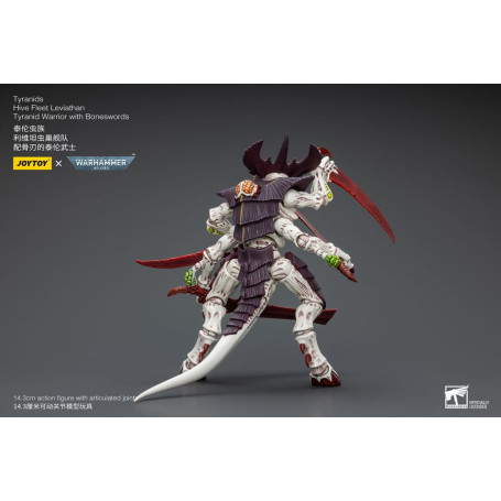 JoyToy Tiranidi - Guerriero Leviatano della Flotta Alveare con Spade d'Ossa 1/18 - Warhammer 40K