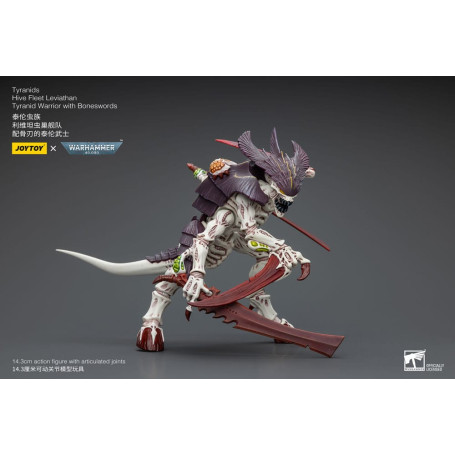 JoyToy Tiranidi - Guerriero Leviatano della Flotta Alveare con Spade d'Ossa 1/18 - Warhammer 40K