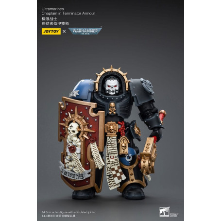 JoyToy Space Marine - Ultramarines - Cappellano in armatura Terminator 1/18 - Warhammer 40K