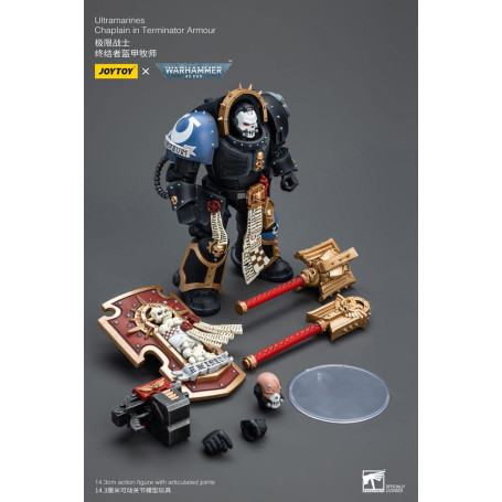 JoyToy Space Marine - Ultramarines - Cappellano in armatura Terminator 1/18 - Warhammer 40K