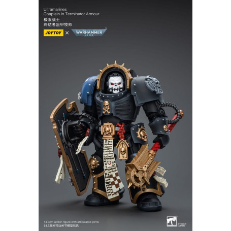 JoyToy Space Marine - Ultramarines - Cappellano in armatura Terminator 1/18 - Warhammer 40K