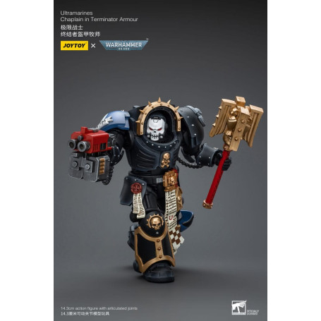 JoyToy Space Marine - Ultramarines - Cappellano in armatura Terminator 1/18 - Warhammer 40K
