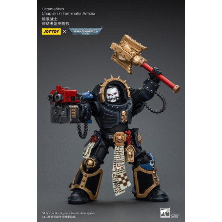 JoyToy Space Marine - Ultramarines - Cappellano in armatura Terminator 1/18 - Warhammer 40K