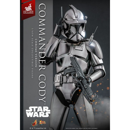 Hot Toys Star Wars - Comandante Cody Versione Cromata Esclusiva MMS 1/6