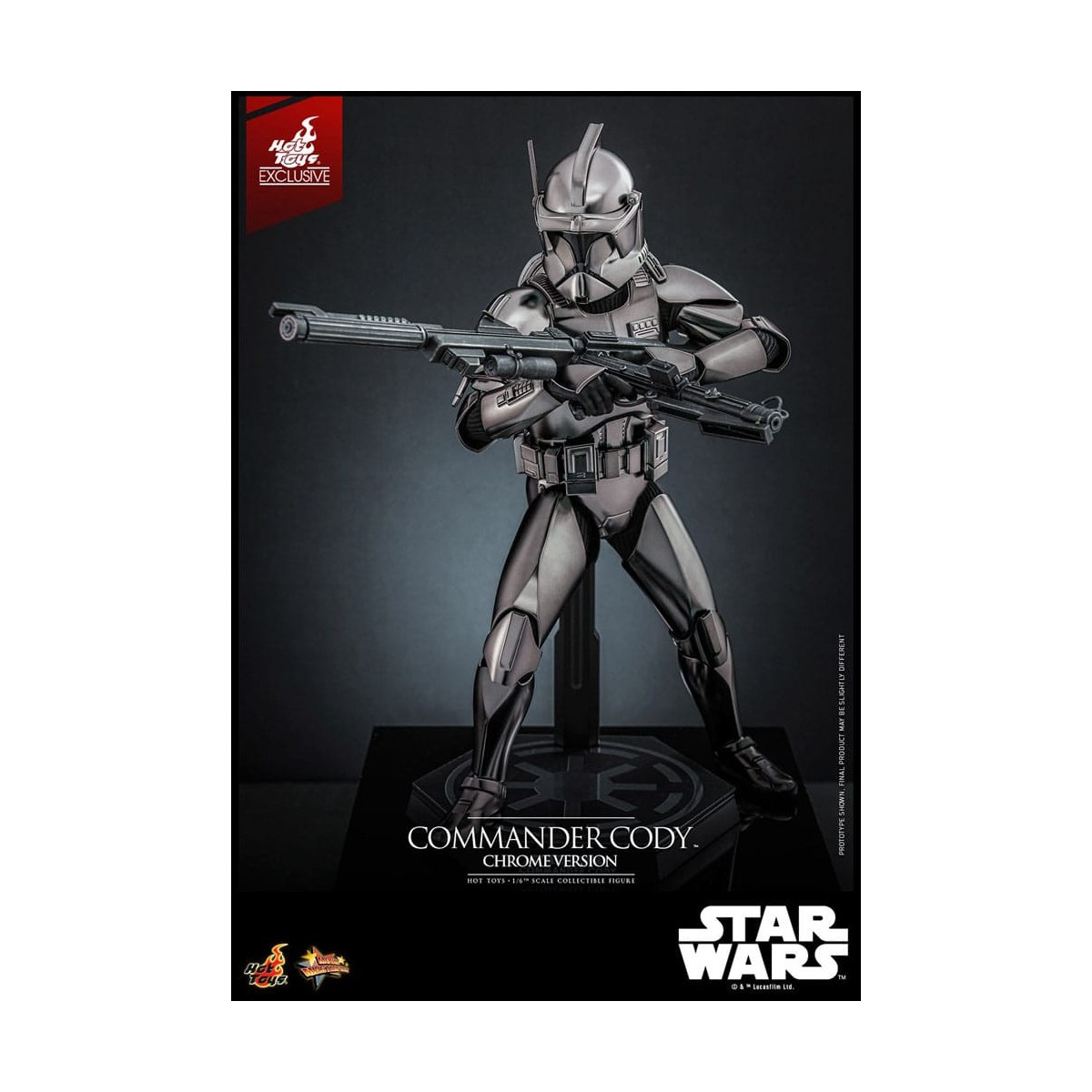 Hot Toys Star Wars - Comandante Cody Versione Cromata Esclusiva MMS 1/6