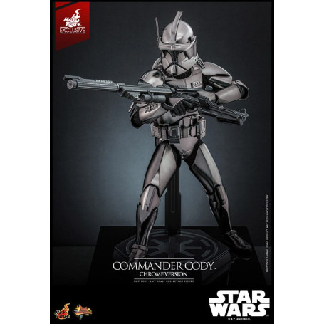 Hot Toys Star Wars - Comandante Cody Versione Cromata Esclusiva MMS 1/6