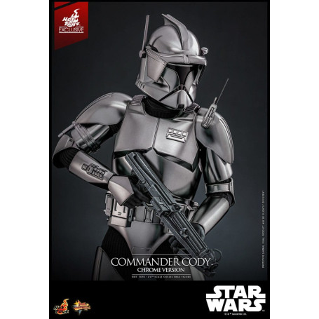 Hot Toys Star Wars - Comandante Cody Versione Cromata Esclusiva MMS 1/6
