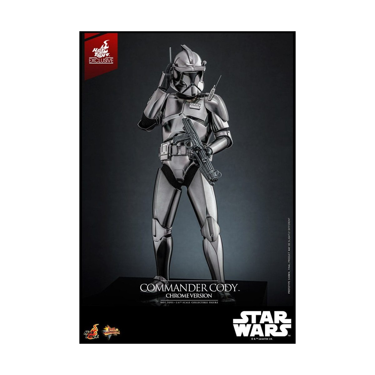 Hot Toys Star Wars - Comandante Cody Versione Cromata Esclusiva MMS 1/6