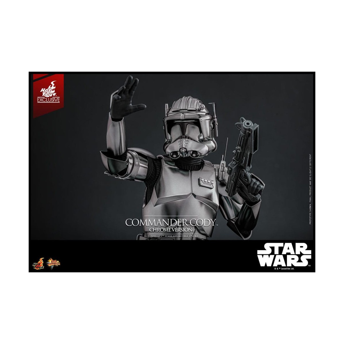 Hot Toys Star Wars - Comandante Cody Versione Cromata Esclusiva MMS 1/6