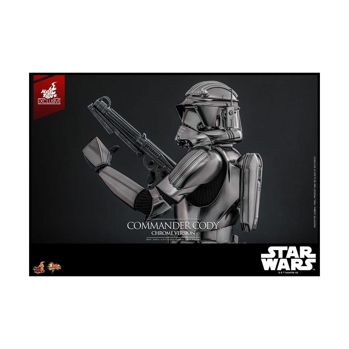 Hot Toys Star Wars - Comandante Cody Versione Cromata Esclusiva MMS 1/6