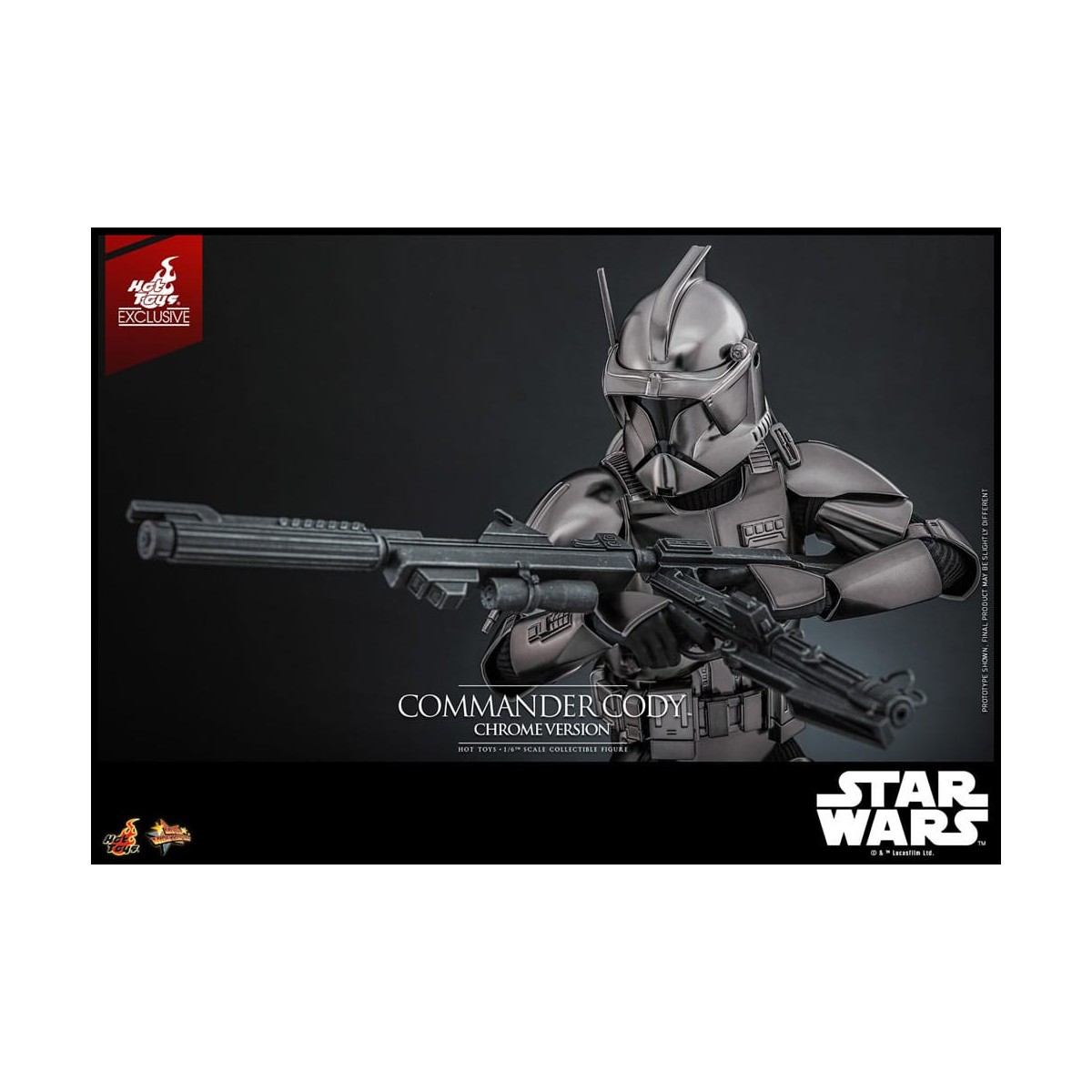 Hot Toys Star Wars - Comandante Cody Versione Cromata Esclusiva MMS 1/6