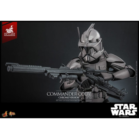 Hot Toys Star Wars - Comandante Cody Versione Cromata Esclusiva MMS 1/6
