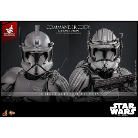 Hot Toys Star Wars - Comandante Cody Versione Cromata Esclusiva MMS 1/6
