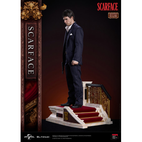 Statua in scala superba Blitzway - Tony Montana capelli radicati 1/4 - Scarface