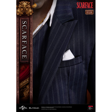 Statua in scala superba Blitzway - Tony Montana capelli radicati 1/4 - Scarface