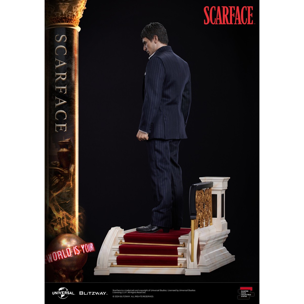 Statua in scala superba Blitzway - Tony Montana 1/4 - Scarface