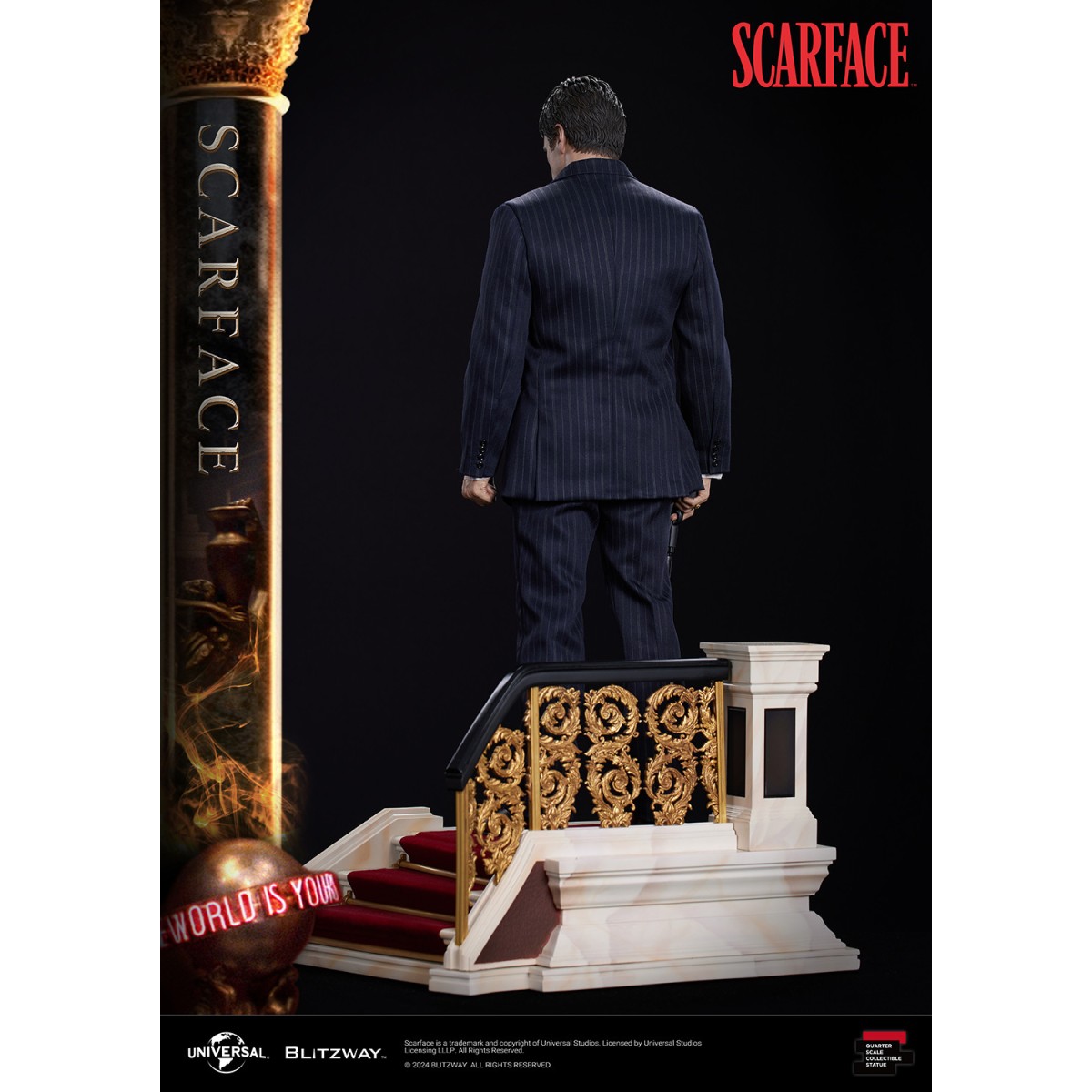 Statua in scala superba Blitzway - Tony Montana 1/4 - Scarface