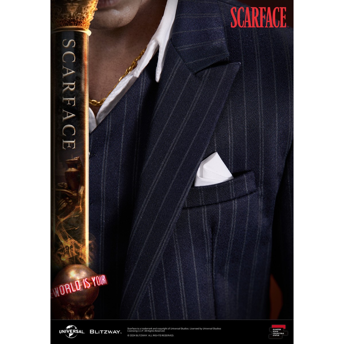 Statua in scala superba Blitzway - Tony Montana 1/4 - Scarface