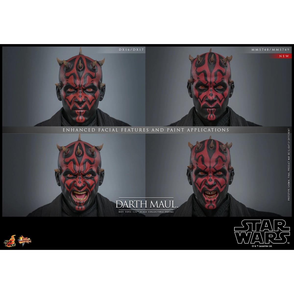 Hot Toys Star Wars La minaccia fantasma - Darth Maul 2.0 Edizione da collezione MMS 1/6