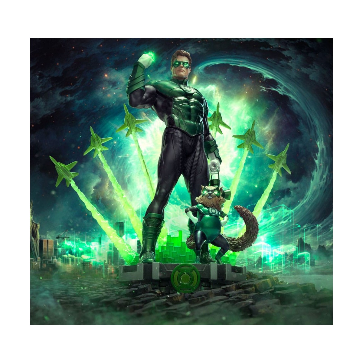 Iron Studios DC Comics - Lanterna Verde scatenata BDS Arts Scala 1/10