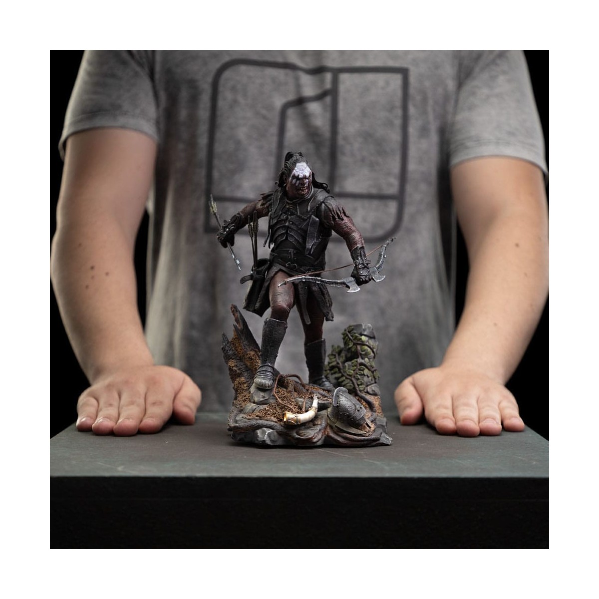 Iron Studios - Lurtz, capo Uruk-Hai - Il Signore degli Anelli - LOTR BDS Art Scala 1/10