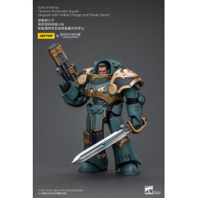 JoyToy - Sons of Horus - Sergente della squadra Terminator di Tartaros con caricatore Volkite e spada di potere 1/18