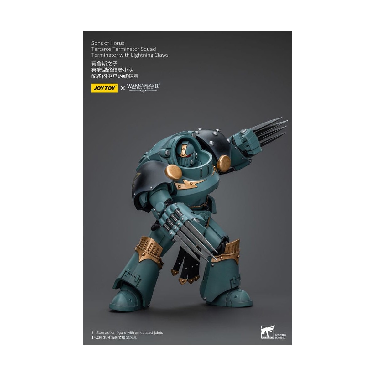 JoyToy - Figli di Horus - Squadra di Terminator Tartaros con artigli da fulmine 1/18 - WH40K
