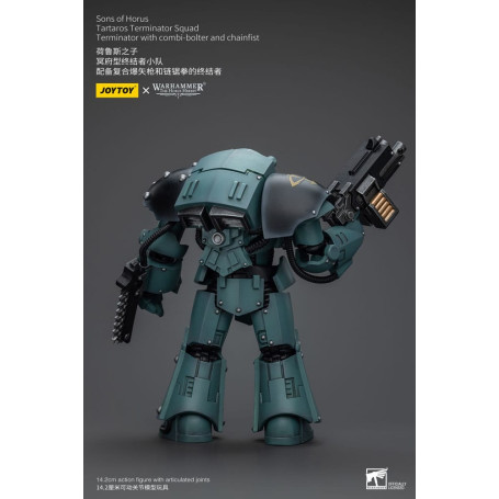JoyToy - Figli di Horus - Squadra di Terminator Tartaros con Combi-Bolter e Chainfist 1/18 - WH40K