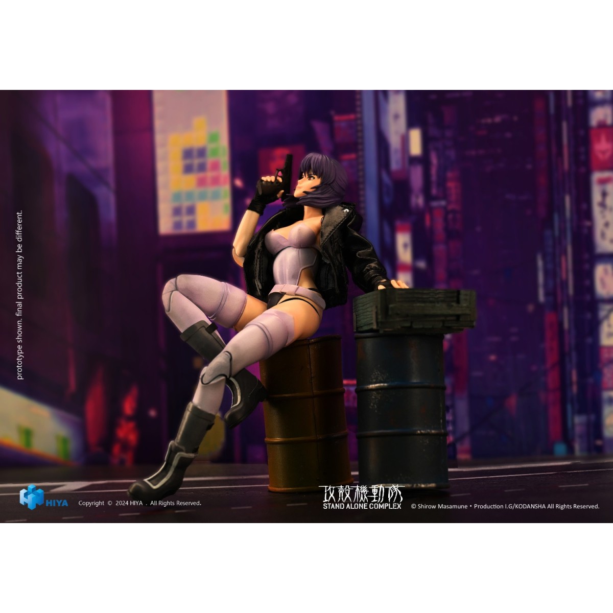 HIYA TOYS - Serie Exquisite Super - MOTOKO KUSANAGI 1/12 - Complesso stand alone GITS