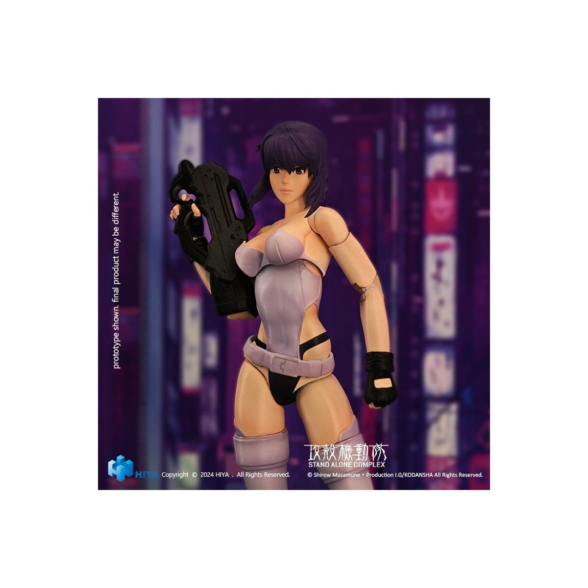 HIYA TOYS - Serie Exquisite Super - MOTOKO KUSANAGI 1/12 - Complesso stand alone GITS