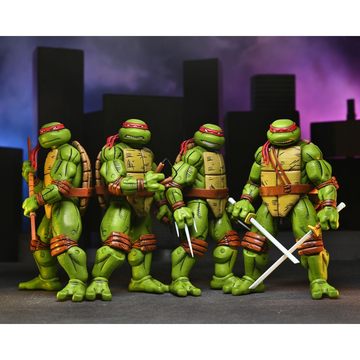 NECA - Mirage Comics - SET LEONARDO, RAFFAELLO, MICHELANGELO E DONATELLO - TMNT