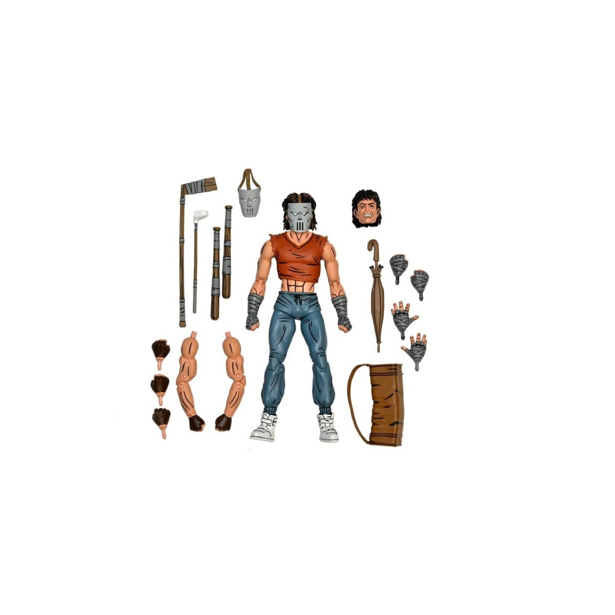 NECA - Mirage Comics Casey Jones in camicia rossa TMNT - Teenage Mutant Ninja Turtles