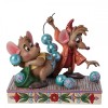 Enesco Disney - Cenerentola Jaq e Gus che infilano le perle - Tradizione di Jim Shore