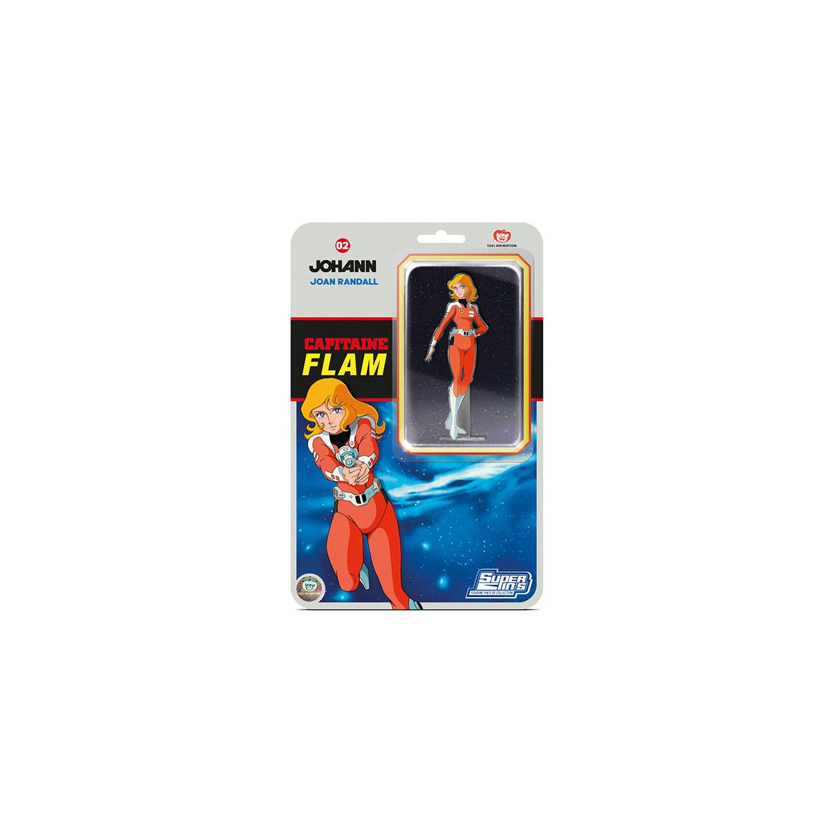 La carta blister di Captain Flam Pin Johann - Johan Randall