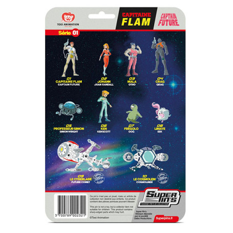 La carta blister di Captain Flam Pin Johann - Johan Randall