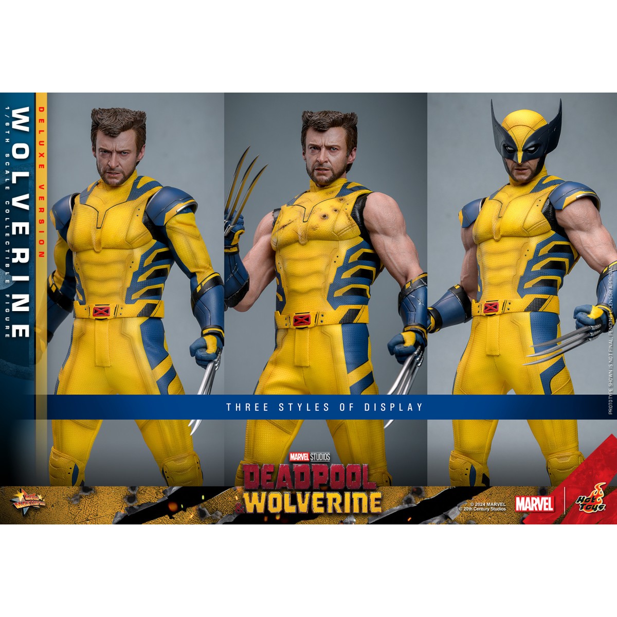 Hot Toys Marvel Deadpool e Wolverine - Wolverine MMS 1/6 Versione Deluxe