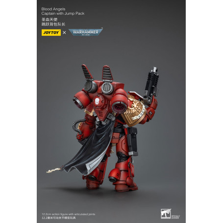 JoyToy Space Marines - Capitano degli Angeli del Sangue con Jump Pack - 1/18 - Warhammer 40K