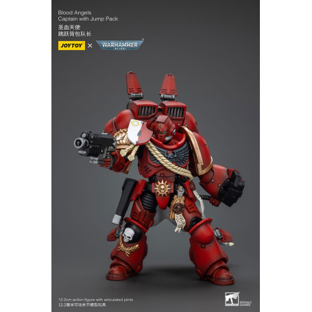 JoyToy Space Marines - Capitano degli Angeli del Sangue con Jump Pack - 1/18 - Warhammer 40K
