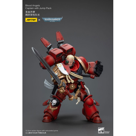 JoyToy Space Marines - Capitano degli Angeli del Sangue con Jump Pack - 1/18 - Warhammer 40K
