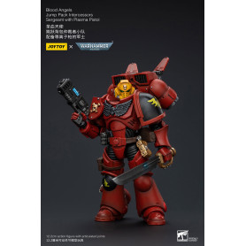 JoyToy Space Marines - Angeli del Sangue Jump Pack Sergente Intercessori con Pistola al Plasma - 1/18 - Warhammer 40K