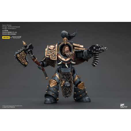 JoyToy Space Marine - Lupi Spaziali - Squadra della Guardia del Lupo Varagyr - Varagyr Terminator 2 1/18 - Warhammer 40K