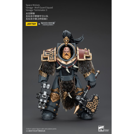 JoyToy Space Marine - Lupi Spaziali - Squadra della Guardia del Lupo Varagyr - Varagyr Terminator 3 1/18 - Warhammer 40K
