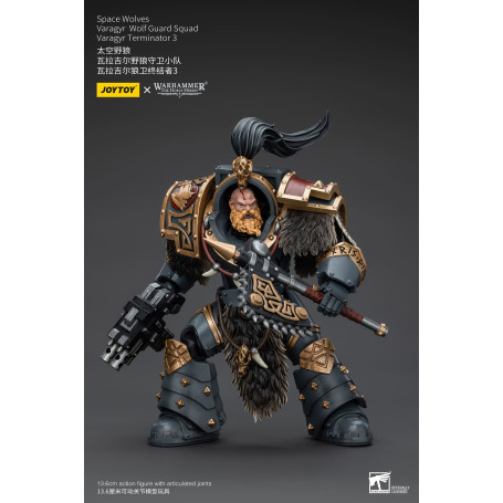 JoyToy Space Marine - Lupi Spaziali - Squadra della Guardia del Lupo Varagyr - Varagyr Terminator 3 1/18 - Warhammer 40K