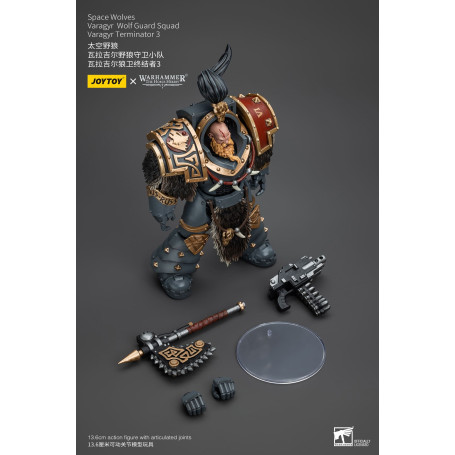 JoyToy Space Marine - Lupi Spaziali - Squadra della Guardia del Lupo Varagyr - Varagyr Terminator 3 1/18 - Warhammer 40K