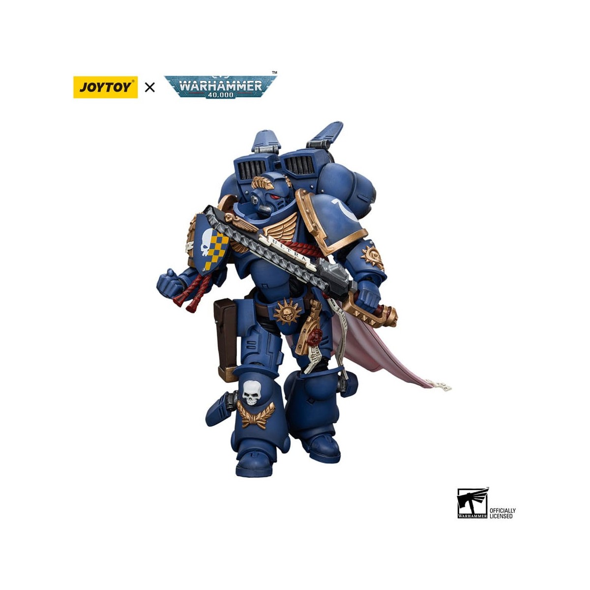 JoyToy - Space Marine - Ultramarines - Capitano con Jump Pack 1/18 - Warhammer 40K